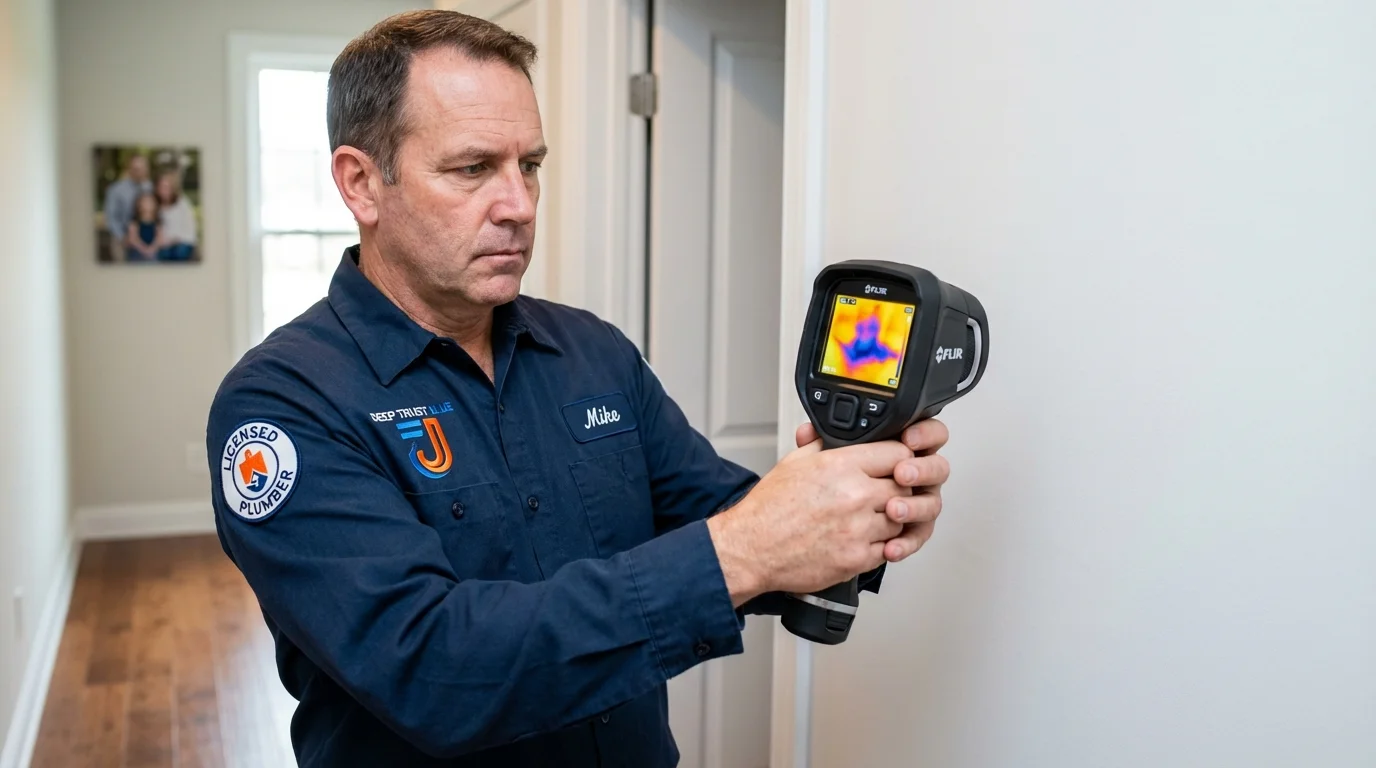 Thermal imaging leak detection by Johns Plumbing LLC in Holly